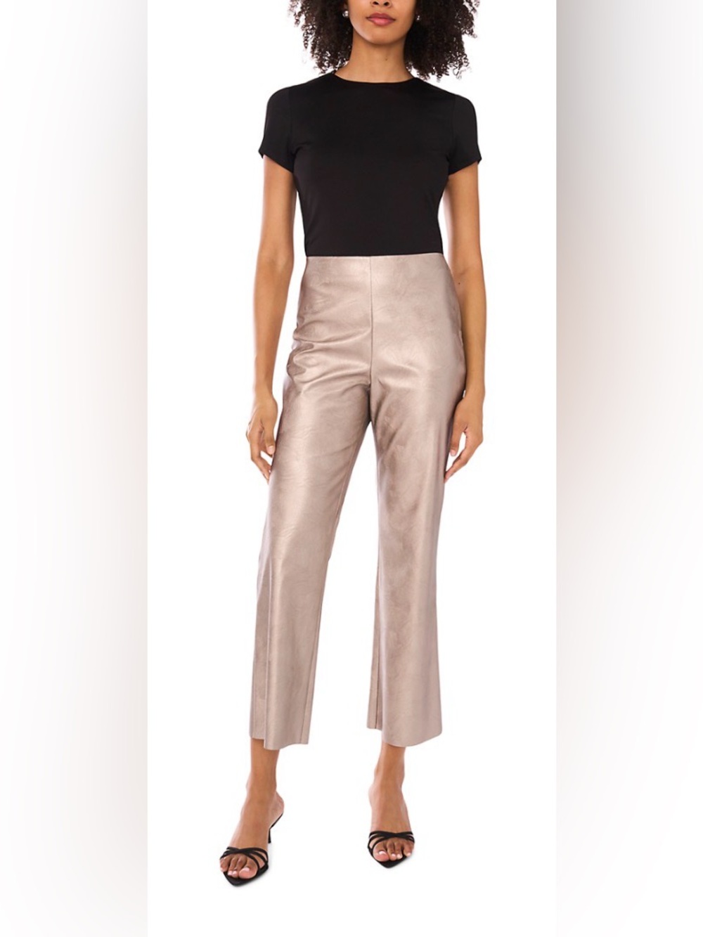 VINCE CAMUTO Petite Flair Pull On Pants With Side Zipper.